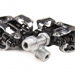 Педали для MTB эксперт MIXIEER GENGIS KHAN MX-P520, CNC алюминий, CR-MO ось 3 ПП, 9/16, в инд. уп. (с шипами)