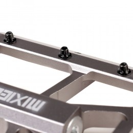 Педали для MTB эксперт MIXIEER SUVOROV, фрезерованный CNC алюминий, CR-MO ось 3 ПП (в коробке), серебристые