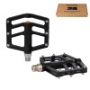 Педали EXPERT HONGDING HD-568, 9/16 резьба, CNC корпус, 3 пром. подшипника, 90х101мм, с рефлектором, CR-MO ось, черные