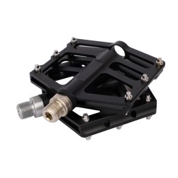 Педали EXPERT HONGDING HD-568, 9/16 резьба, CNC корпус, 3 пром. подшипника, 90х101мм, с рефлектором, CR-MO ось, черные