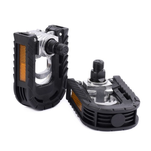 Педали FOLD HONGDING HD-849 складные, 9/16 резьба, black+silver