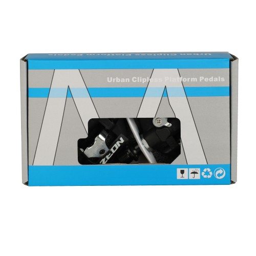 Педали (контакты) PRO ZEON TENDON, 9/16 резьба, ALU корпус, 1DU+1 пром. подшипник, 83х103мм, CR-MO ось, инд.уп