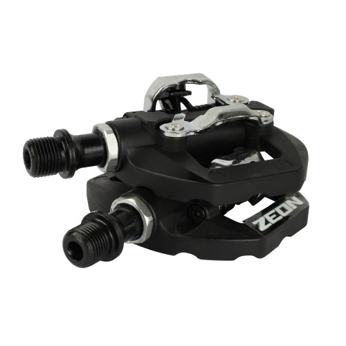 Педали (контакты) PRO ZEON TENDON, 9/16 резьба, ALU корпус, 1DU+1 пром. подшипник, 83х103мм, CR-MO ось, инд.уп