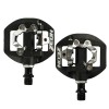 Педали (контакты) PRO ZEON TENDON, 9/16 резьба, ALU корпус, 1DU+1 пром. подшипник, 83х103мм, CR-MO ось, инд.уп