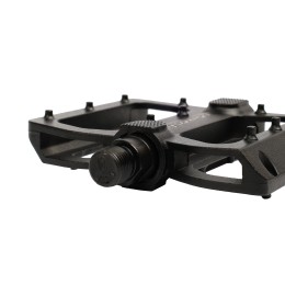 Педали MTB COMIRON MX-P820, 9/16 резьба, ALU корпус, сталь. подшипник, 111х105мм, с рефлектором, 2S ось, black