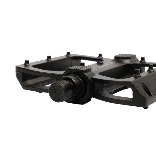 Педали MTB COMIRON MX-P820, 9/16 резьба, ALU корпус, сталь. подшипник, 111х105мм, с рефлектором, 2S ось, black