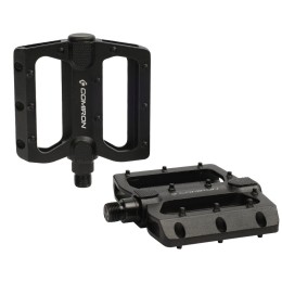 Педали MTB COMIRON MX-P820, 9/16 резьба, ALU корпус, сталь. подшипник, 111х105мм, с рефлектором, 2S ось, black