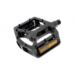 Педали Neco WP-916 алюминиевые, черные с катафотом