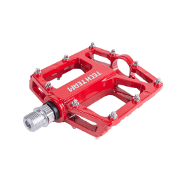 Педали Tech Team AL-46 red, подш.скольж, 9/16"