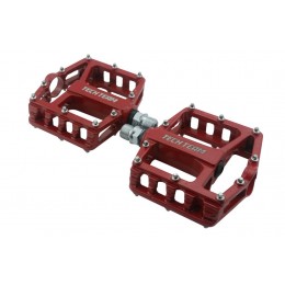 Педали Tech Team AL-46 red, подш.скольж, 9/16"