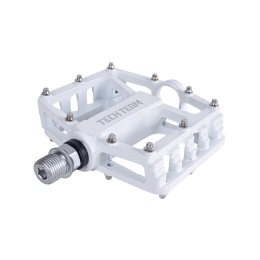 Педали Tech Team AL-46  white, подш.скольж, 9/16"