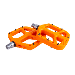 Педали Tech Team N-9 orange нейлон со съемными шипами, подш. скольж.
