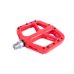Педали Tech Team N-9 red нейлон со съемными шипами, подш. скольж.