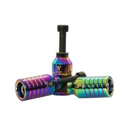 Пега алюминиевая неохром для самоката в комплекте с осью