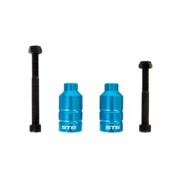 Пеги для трюкового самоката с осью, 22.2 мм, алюм., синий, 2шт.