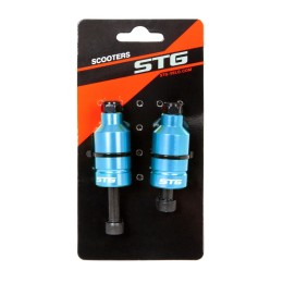 Пеги для трюкового самоката с осью, 22.2 мм, алюм., синий, 2шт.