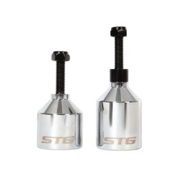 Пеги для трюкового самоката с осью, 36 мм, алюм., серебр., 2шт.