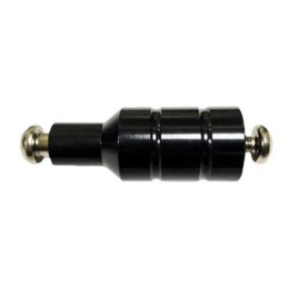 Пеги с осью для ТРЮКОВОГО самоката, фрезер.длин60мм, диам26мм алюм. анодир. черн.