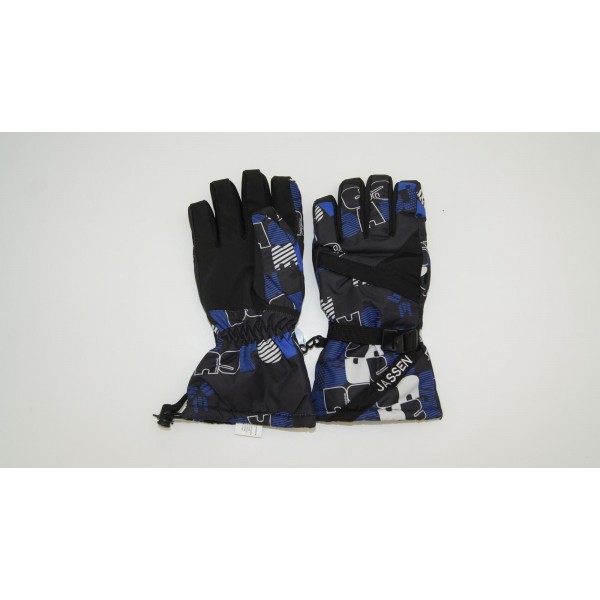 Перчатки горнолыжные мужские 88060 JS сине-черные