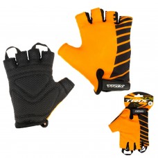 Перчатки TRIX nw  мужские, коротк. пальцы, гелев. вставки, дышащая лайкра/искусств. замша, оранжевые