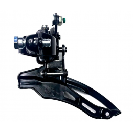 Переключатель передний SHIMANO TOURNEY FD-TZ500-DS6, 3x6/7/8 ск., хомут 31.8, верх. тяга, 66-69°, черный