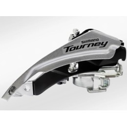Переключатель передний Shimano Tourney FD-TZ500, универсальная тяга, хомут 34.9, максимальная звезда 42Т