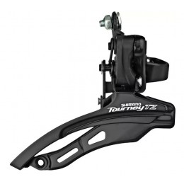 Переключатель передний SHIMANO TZ500, 3x6/7 ск., хомут 28.6, 42Т нижняя тяга, черный