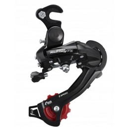 Переключатель задний Shimano Tourney RD-TZ500, 6 ск. GS, крепление на ось