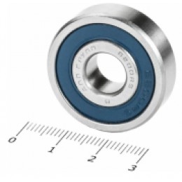 Подшипник 6200 2RS закрытый с улучшенным накатом подшипниковая сталь 10 x 30 x 9 мм
