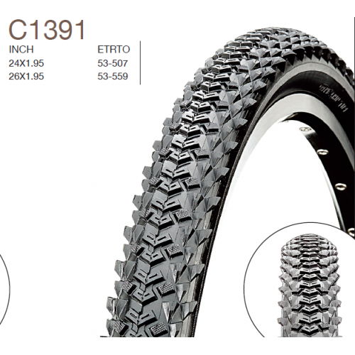 Покрышка 24"x1,95 CST ТRACTION C1391 Mountain