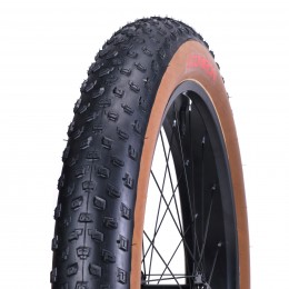 Покрышка 26"х4 COMIRON White Dust C-1633 FAT 60TPI BROWN SKIN-WALL