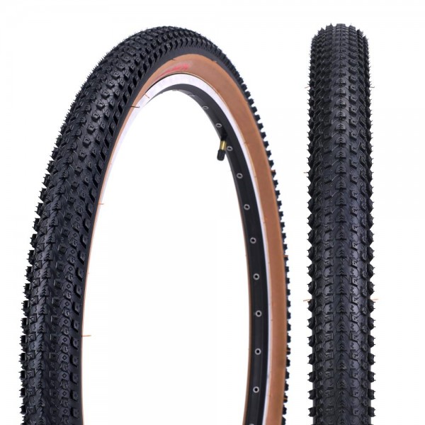 Покрышка 26"x2,1 COMIRON Racer II C-1631 MTB 60TPI BROWN SKIN-WALL