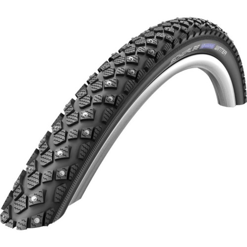 Покрышка шипованная 26"х2,0 Schwalbe Marathon Winter Plus, 200 шипов, 4-х рядка, светоотражатель