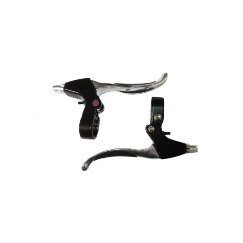 Ручки тормозные TRIX , эргоном., прорезиненная рукоятка, алюм., 4 пальца, для V-br торм.