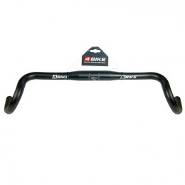 Руль ''4BIKE'' алюминиевый для гревел-байка DR-AL-311BT, W:440*25°, D:31.8, чёрный