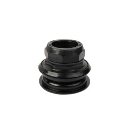 Рулевая колонка KENLI KL-B410, 9 частей, резьбовая, 1.1/8"х30d, сталь, высота 25.5мм, сепаратор.подшипники 5/32"х22, чашки 50х44d, черная