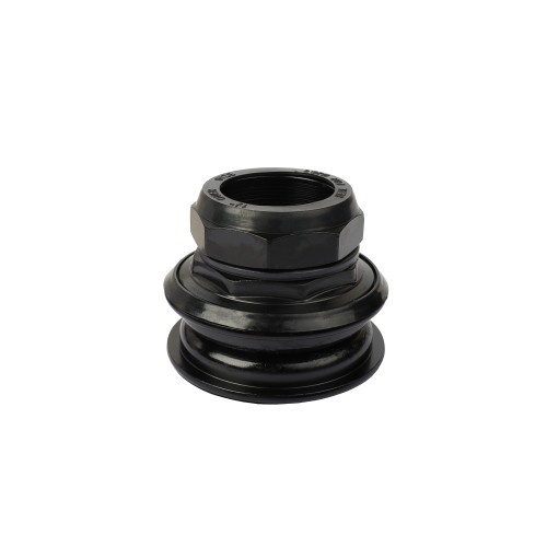 Рулевая колонка KENLI KL-B410, 9 частей, резьбовая, 1.1/8"х30d, сталь, высота 25.5мм, сепаратор.подшипники 5/32"х22, чашки 50х44d, черная