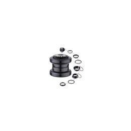 Рулевая колонка MIXIEER, 1-1/8", безрезьбовая, EC 34 / 28.6  EC 34/30, подшипники 5/32"x20- 2шт, с якорем, высота 24.5мм, черная