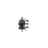 Рулевая колонка MIXIEER, 1-1/8", резьбовая, EC 34/28.6-26T  EC 34/30, подшипники 5/32"x20- 2шт, высота 35.5мм, черная