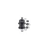 Рулевая колонка MIXIEER, 1", резьбовая, EC 30/25.4-24T  EC 30/27, подшипники 5/32"x16- 2шт, высота 36мм, черная