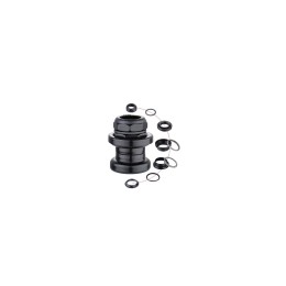 Рулевая колонка MIXIEER, 1", резьбовая, EC 30/25.4-24T  EC 30/27, подшипники 5/32"x16- 2шт, высота 36мм, черная