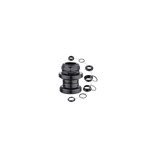 Рулевая колонка MIXIEER, 1", резьбовая, EC 30/25.4-24T  EC 30/27, подшипники 5/32"x16- 2шт, высота 36мм, черная