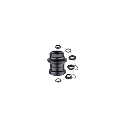 Рулевая колонка MIXIEER, 1", резьбовая, EC 34/25.4-24T  EC 34/27, подшипники 5/32"x16- 2шт, высота 35.5мм, черная