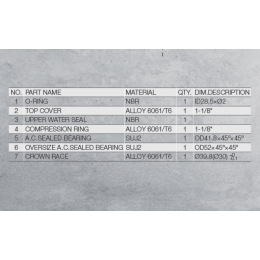 Рулевая колонка MIXIEER QLP-40F размер 1-1/8"х41.8х52х39,8/30 высота 18,5мм пром.подш.