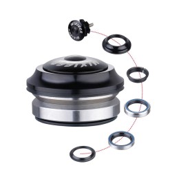 Рулевая колонка MIXIEER QLP-55 размер 1"x38x27 высота 10мм пром.подш.