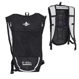 Рюкзак для гидратора спортивный BICYCLE SOUL отсек для воды на молнии (43*21см). черный