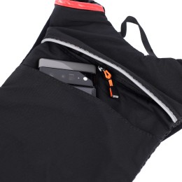 Рюкзак с гидратором COMIRON PATAGONIA отсек для воды на молнии, карман для бутылки, черный-красный