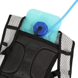 Рюкзак с гидратором ESLNF отсек для воды на молнии, с карманом-сеткой (47х22х1.5см), черный