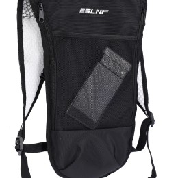 Рюкзак с гидратором ESLNF отсек для воды на молнии, с карманом-сеткой (47х22х1.5см), черный