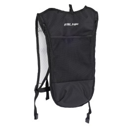 Рюкзак с гидратором ESLNF отсек для воды на молнии, с карманом-сеткой (47х22х1.5см), черный